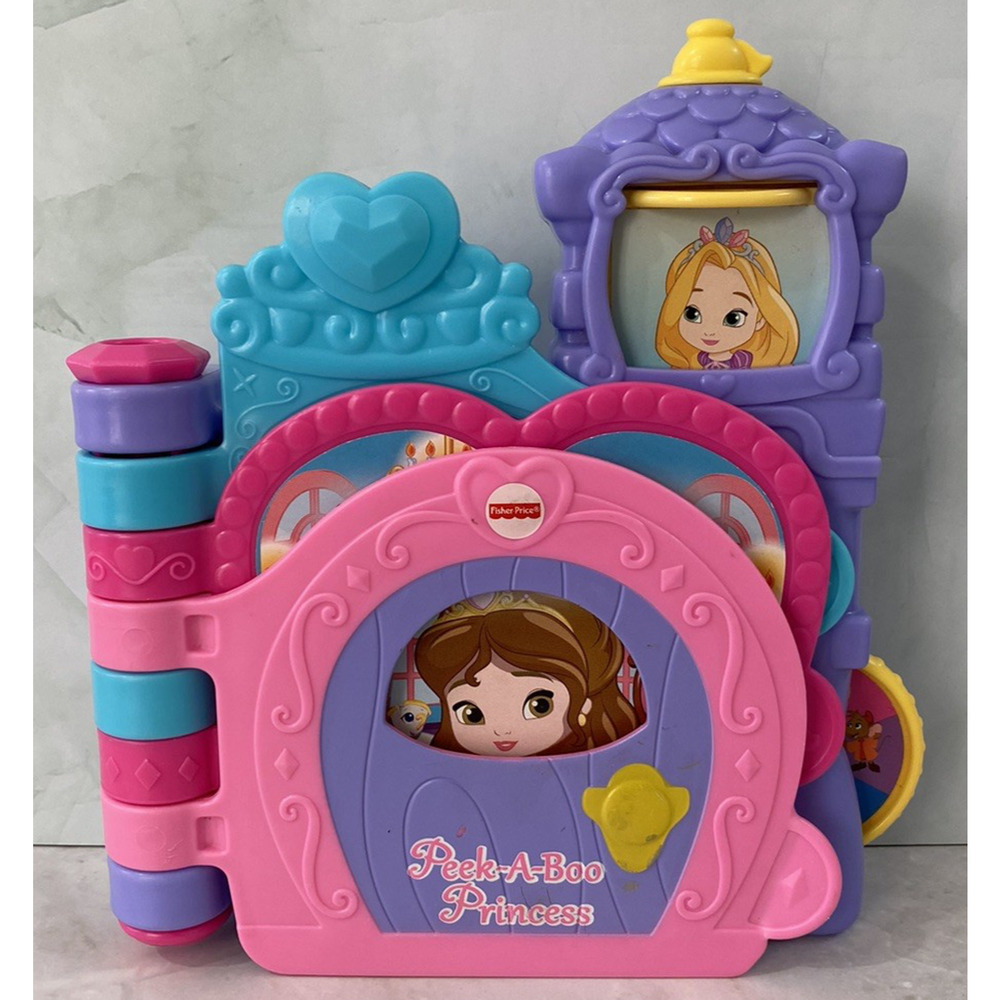 Fisher Price Book Peek A Boo Princess Talking Bedtime Story Disney Baby Fun Toy
